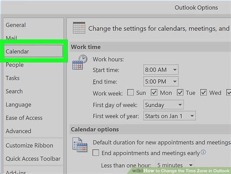 Change the time zone and language settings in Outlook.com or .